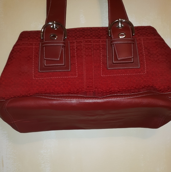 The Coach signature collection handbag leather Pre owned - Picture 4 of 6